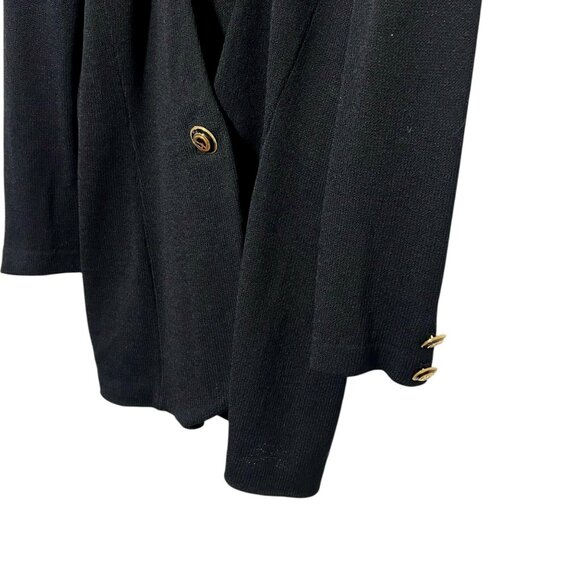 Vintage St. John Old Money Luxury Minimalist Parisian Capsule Dark Navy Large - Picture 10 of 12